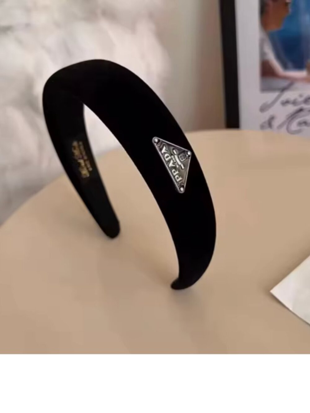 NWT Triangle Logo Black Headbands - Picture 6 of 6